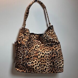 Chic Leopard Print Hobo Shoulder Bag Versatile Fashion Accessory